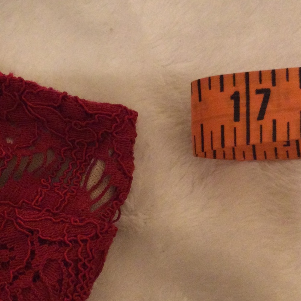Love Fire Red Lace Sleeveless Midi Dress Perfect Valentine's Day Wonen's XS - Picture 5 of 12